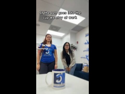 If the Pen Goes in the Cup We Get the Day OFF!  #shorts