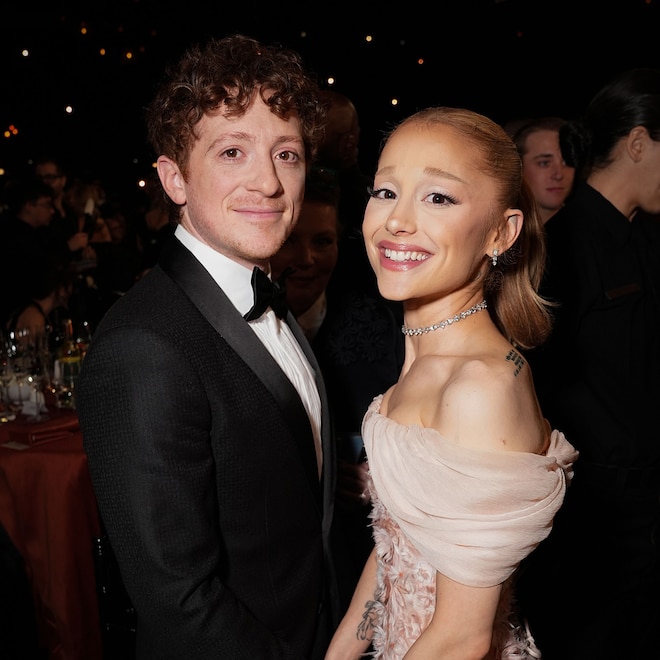 Ethan Slater Supports Ariana Grande During SNL Hosting Gig