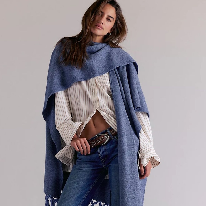 Cold Office? These Blanket Scarves Will Keep You Warm & Chic