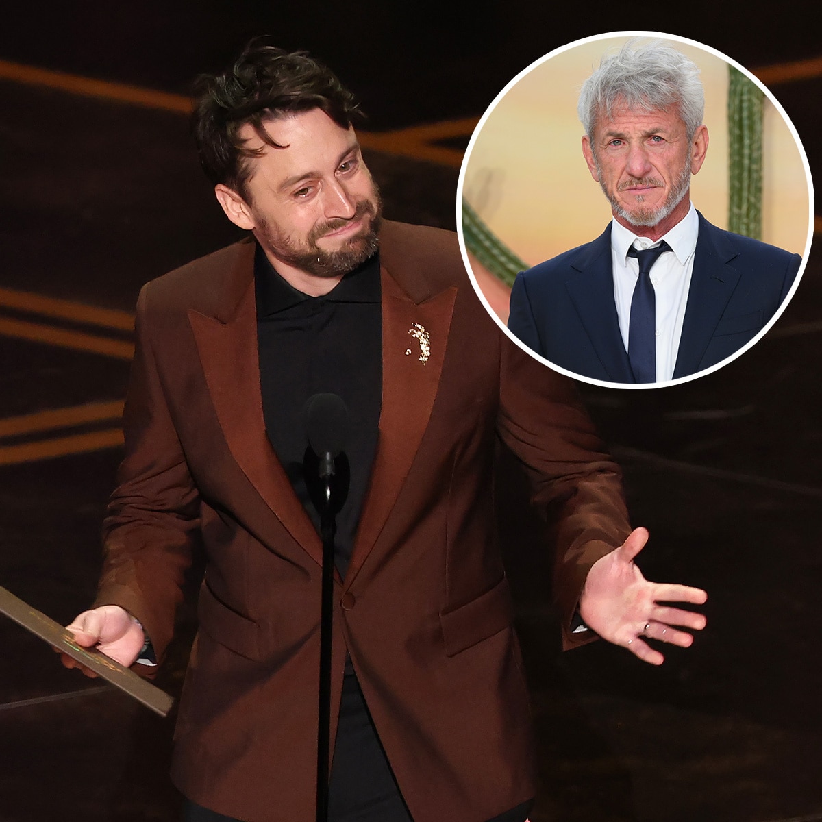 Kieran Culkin Has Hilarious Reaction to Sean Penn Missing Oscars