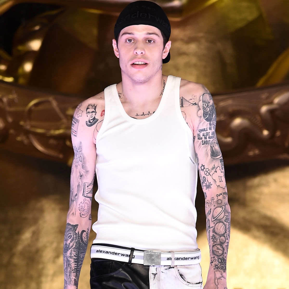 Pete Davidson Unveils Bare Arms in Tattoo Removal Transformation