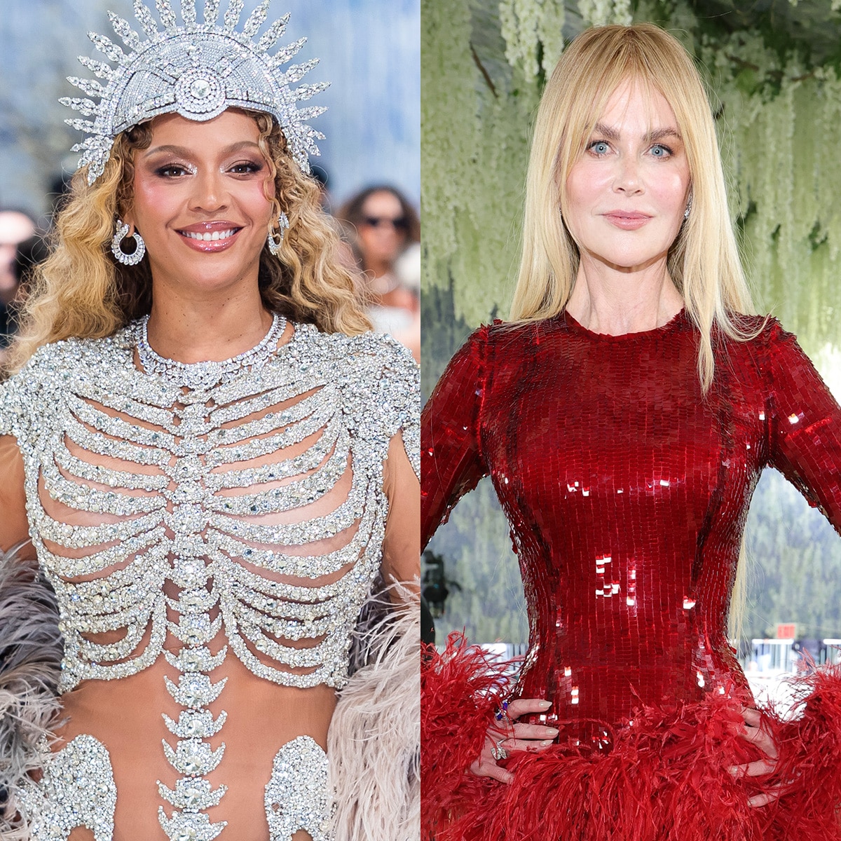 Beyoncé & Nicole Kidman Reveal Dramatic Outfit Changes Inside Met Gala