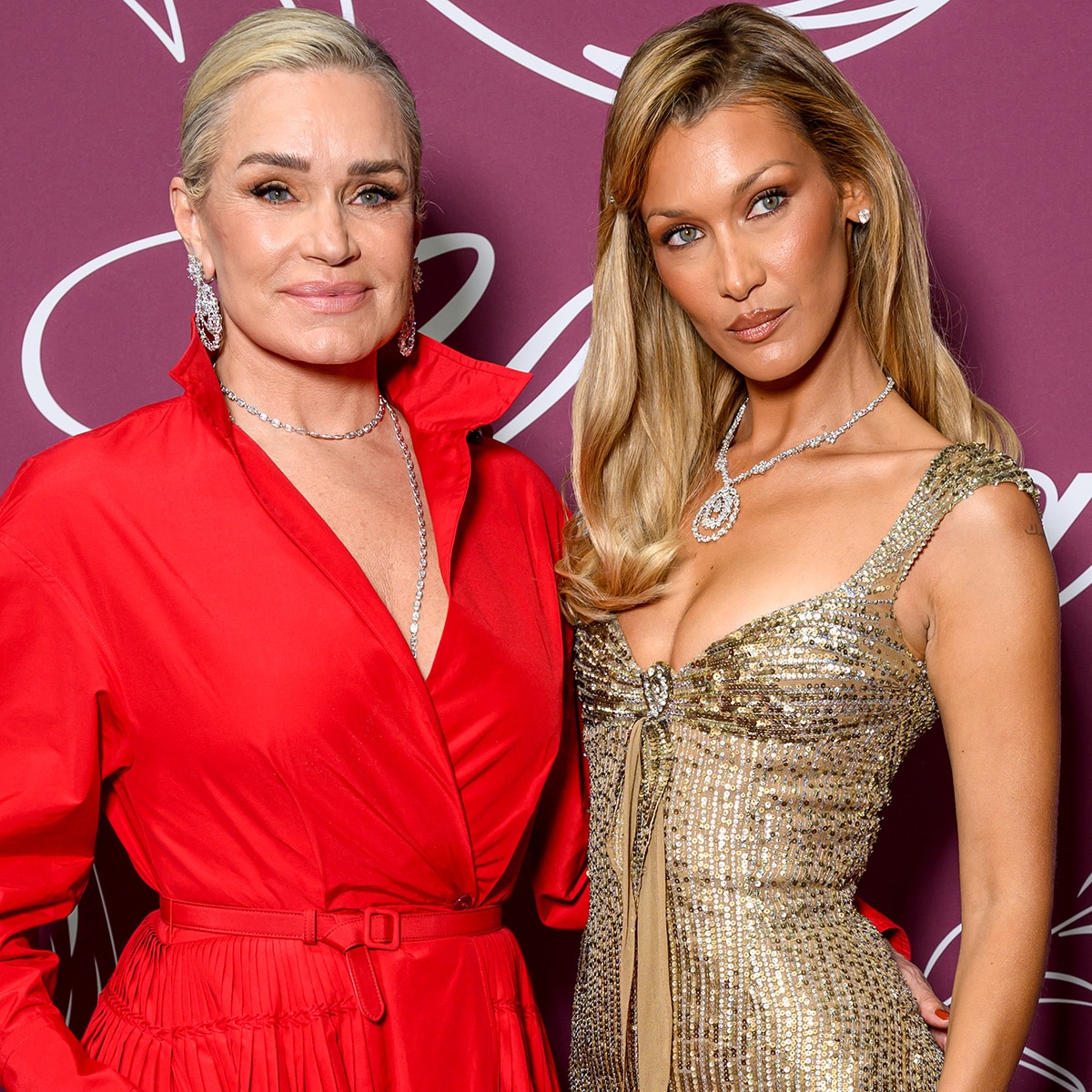 Yolanda Hadid Makes Rare Red Carpet Appearance With Bella Hadid