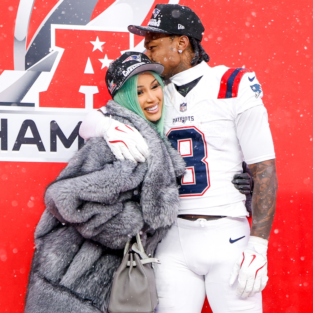 Cardi B, Stefon Diggs Look Extra Cozy at Special Mother’s Day Event