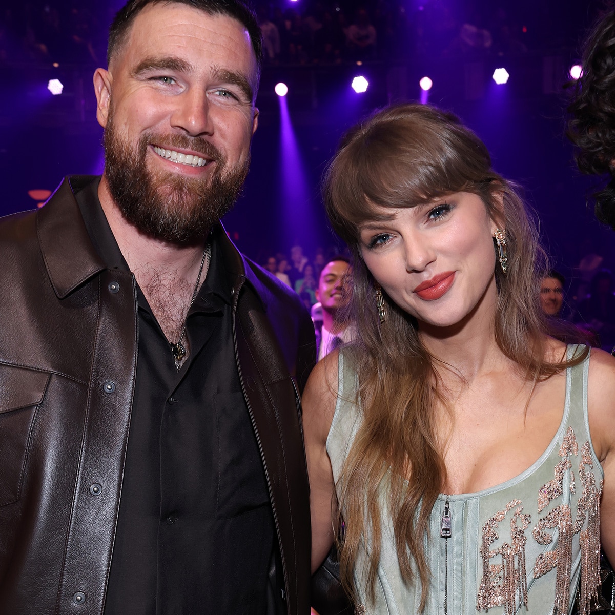 Travis Kelce, Taylor Swift Enjoy Night Out at His Teammate’s Wedding