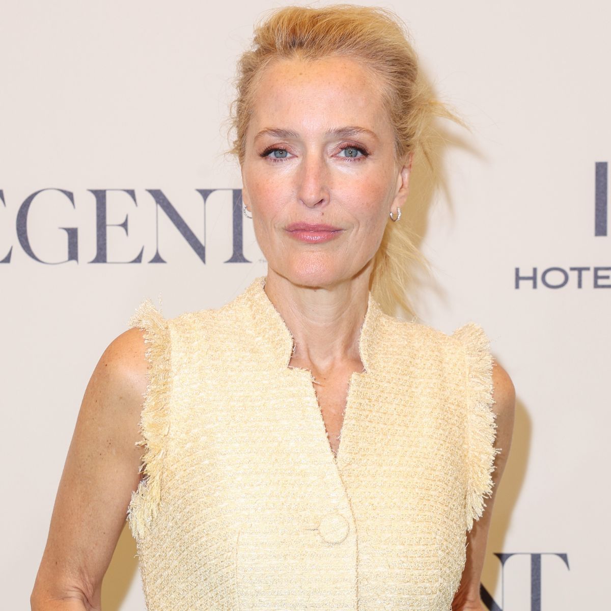 Gillian Anderson Looks So Different With Curly Hair Transformation