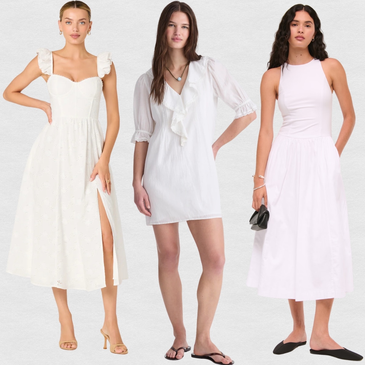 Summer Getaway? You Need These On-Sale White Dresses, From $20