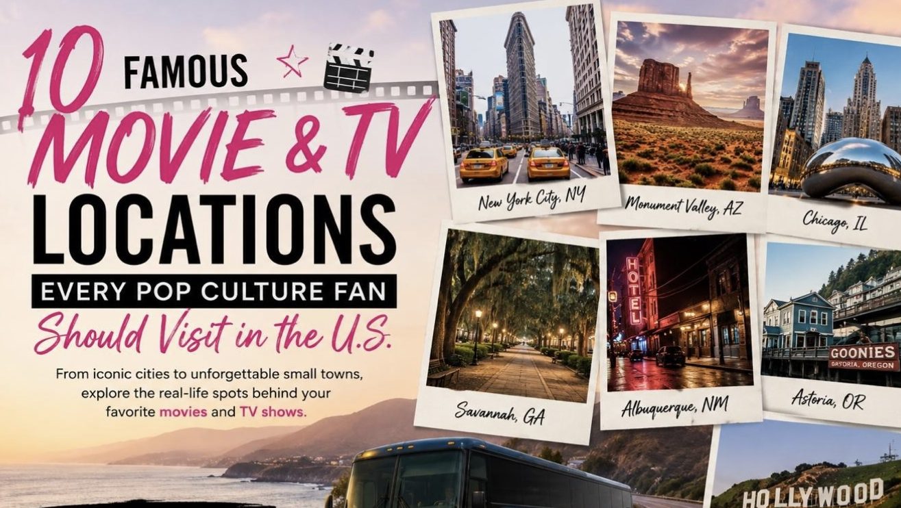 10 Famous Movie & TV Locations Every Pop Culture Fan Should Visit in the U.S.