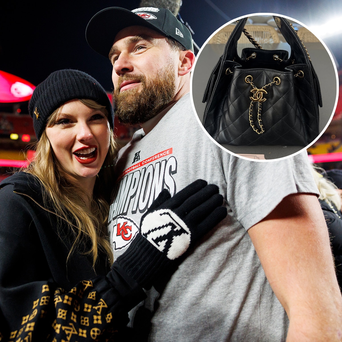 Taylor Swift, Travis Kelce’s Pal Won Chanel Purse at Wedding Raffle