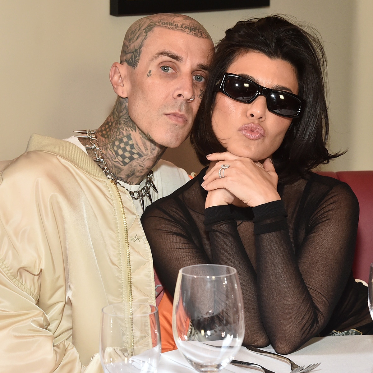 See Kourtney Kardashian, Travis Barker’s Framed Pregnancy Announcement