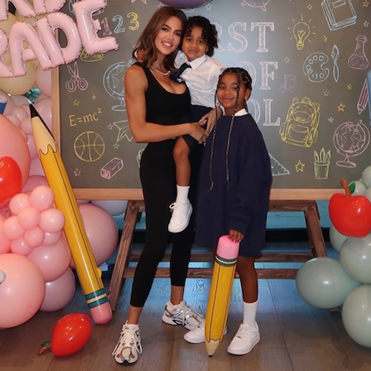 Khloe Kardashian Shares Sweet Look at Kids’ First Day of School