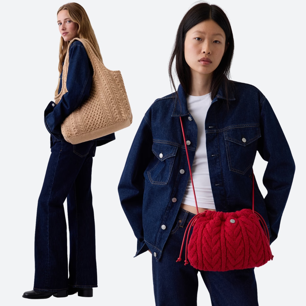Gap’s Cozy Knit Sweater Inspired Bags are 40% Off Right Now