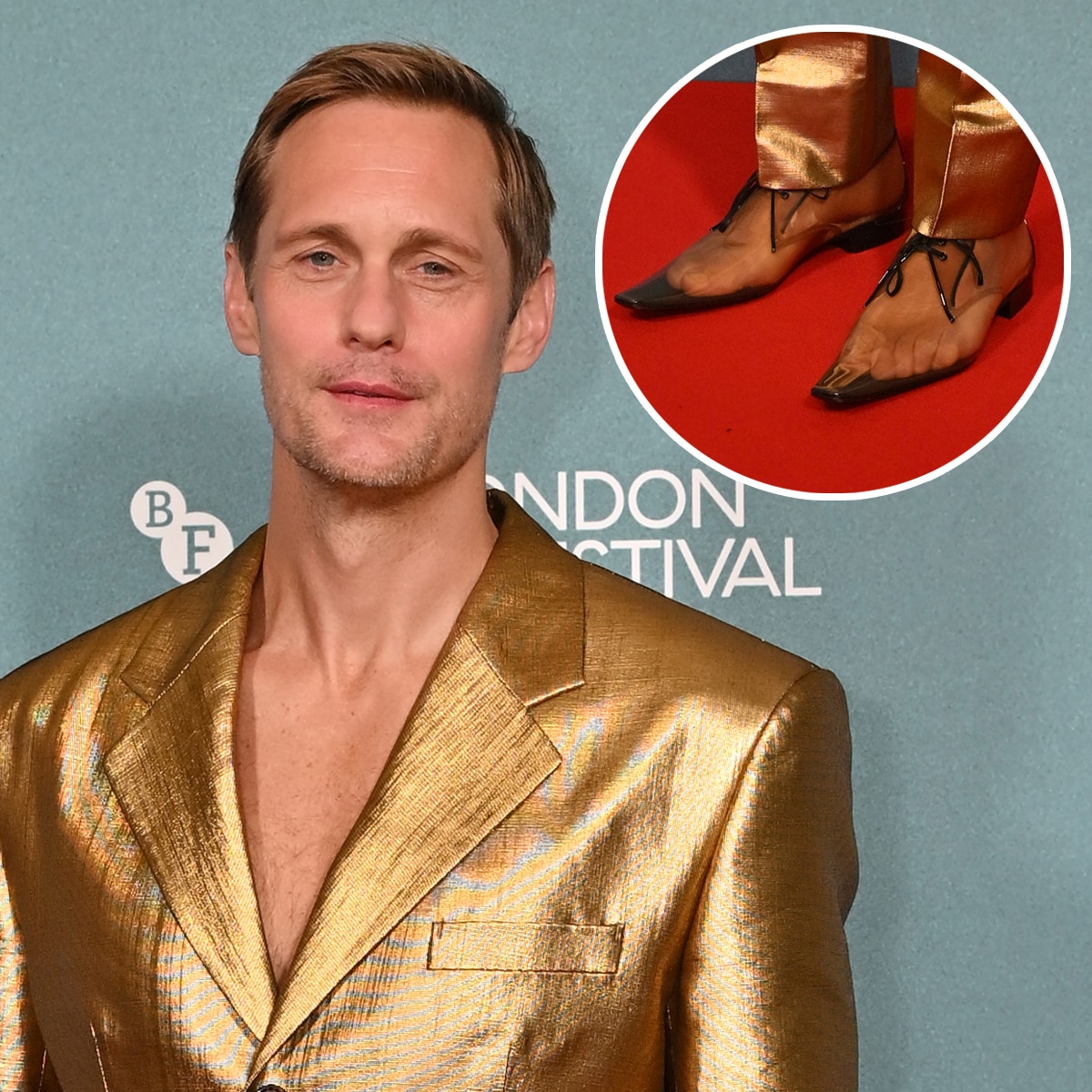 Alexander Skarsgård’s Clear Shoes Toe-Tally Deserve a Double Take