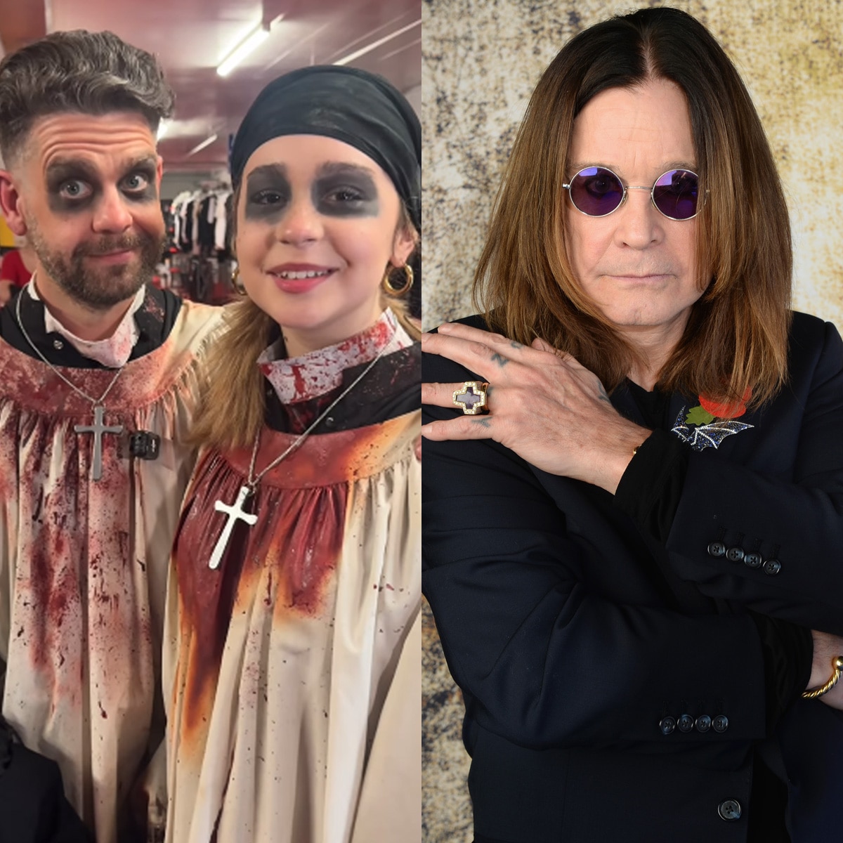 Jack Osbourne, Daughter Pearl Honor Ozzy Osbourne at Horror Nights